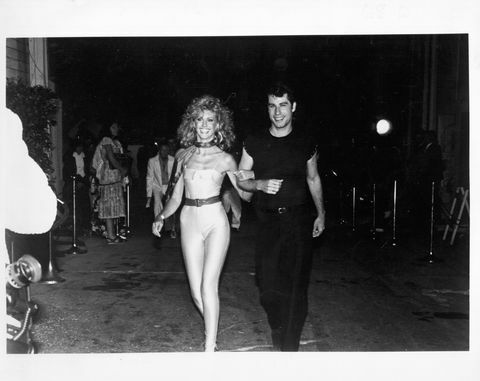 şarkıcı ve aktris olivia newton john ve ortak yıldız john travolta gres filminin galasına katıldı, 1978 fotoğrafı michael ochs arşivlerigetty görüntüleri