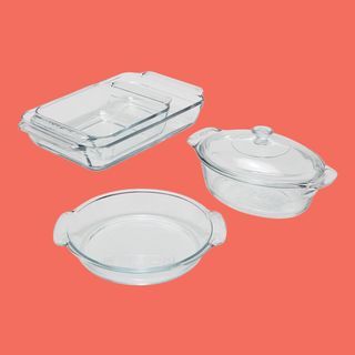 Modrn Premium Şeffaf Cam Bakeware, 5 Adet Set